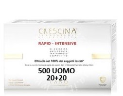 Crescina Rapid Intensive RiCrescita 500 uomo TC 500 - 20+20 fiale da 3,5 millilitri